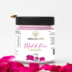 Miel de Rosier sauvage de Russie, pot de 250g